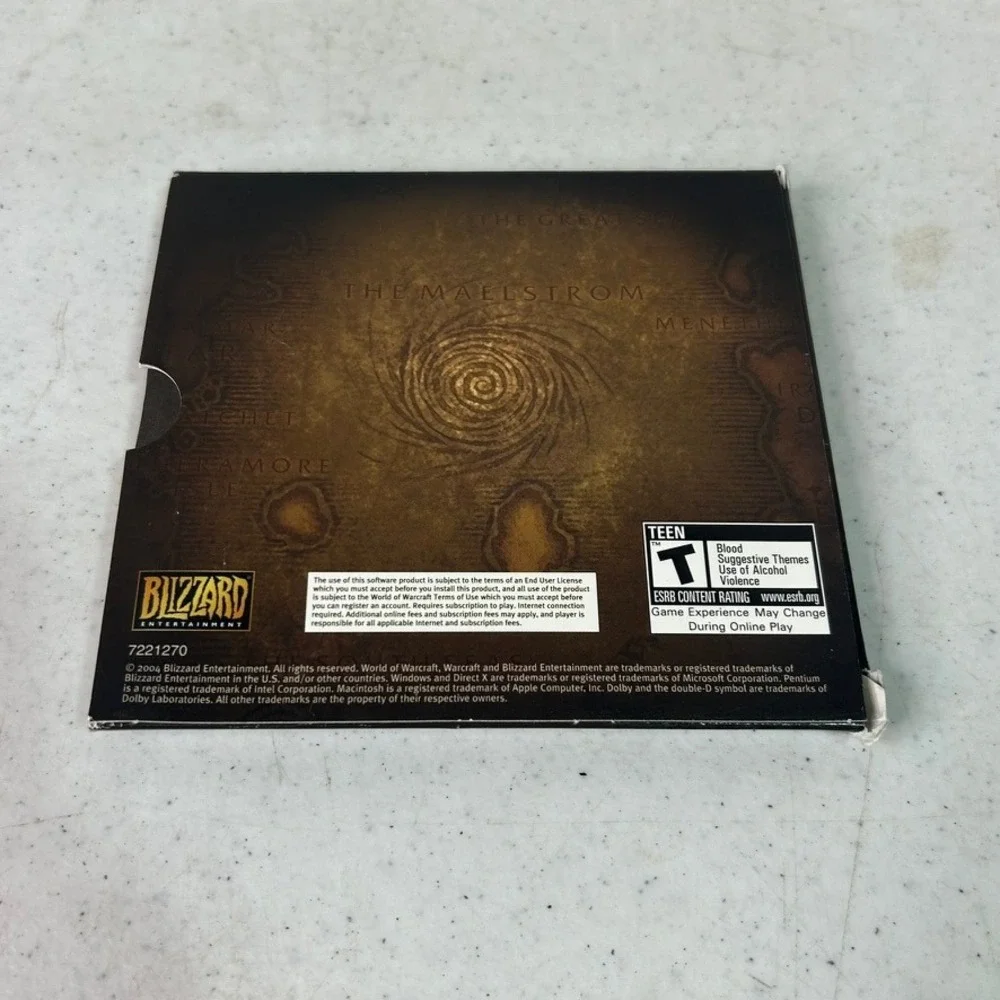 World of Warcraft PC Game 4 Disc Set Original Blizzard Entertainment Vintage